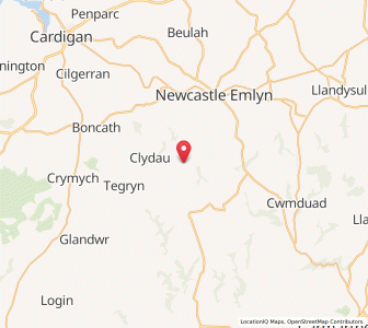 Map of Cilrhedyn, WalesWales