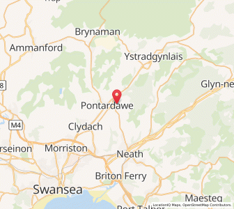 Map of Cilybebyll, WalesWales