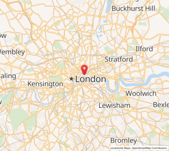Map of City of London, EnglandEngland