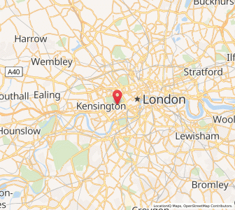 Map of City of Westminster, EnglandEngland