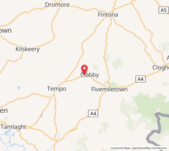 Map of Clabby, Northern IrelandNorthern Ireland