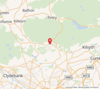 Map of Clachan of Campsie, ScotlandScotland