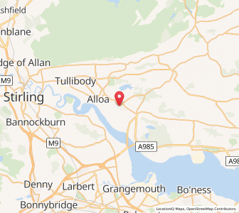 Map of Clackmannan, ScotlandScotland