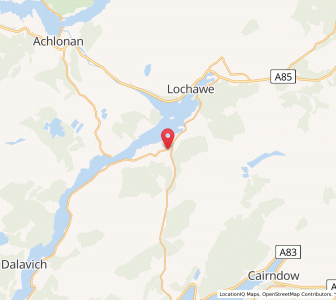 Map of Cladich, ScotlandScotland