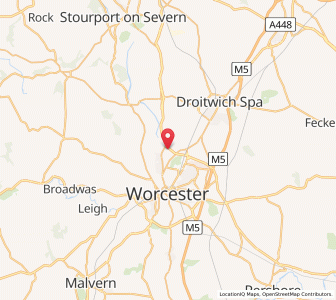 Map of Claines, EnglandEngland