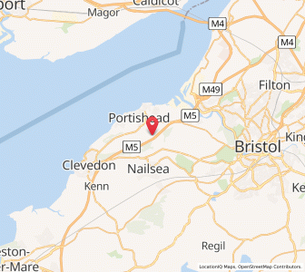 Map of Clapton in Gordano, EnglandEngland