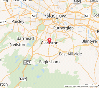 Map of Clarkston, ScotlandScotland