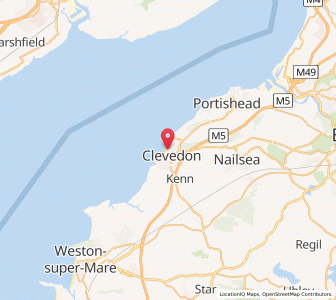 Map of Clevedon, EnglandEngland