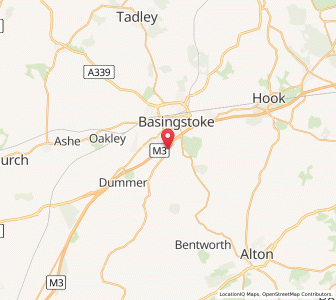 Map of Cliddesden, EnglandEngland