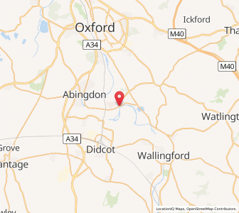 Map of Clifton Hampden, EnglandEngland