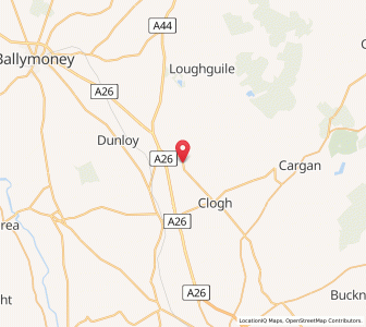 Map of Clogh Mills, Northern IrelandNorthern Ireland