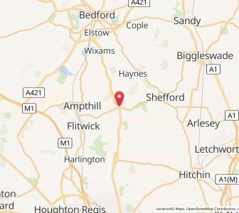 Map of Clophill, EnglandEngland