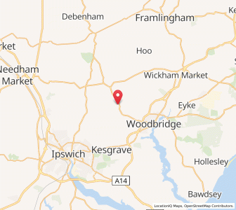 Map of Clopton, EnglandEngland