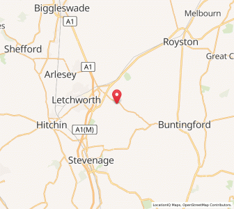 Map of Clothall, EnglandEngland