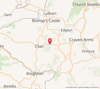 Map of Clunton, EnglandEngland