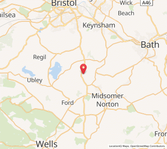 Map of Clutton, EnglandEngland