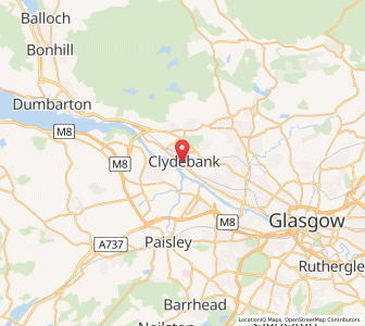Map of Clydebank, ScotlandScotland