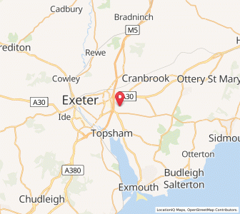 Map of Clyst Saint Mary, EnglandEngland