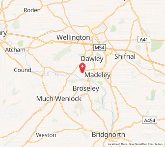 Map of Coalbrookdale, EnglandEngland