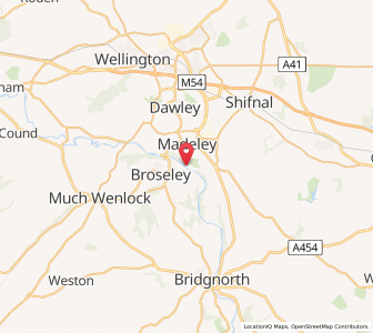 Map of Coalport, EnglandEngland