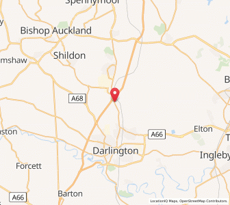 Map of Coatham Mundeville, EnglandEngland