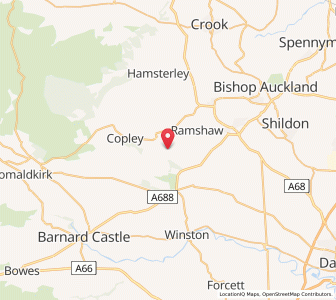 Map of Cockfield, EnglandEngland