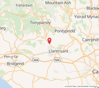 Map of Coedely, WalesWales