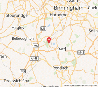 Map of Cofton Hackett, EnglandEngland