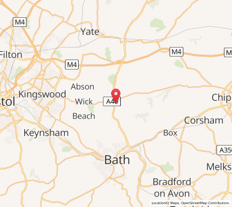 Map of Cold Ashton, EnglandEngland