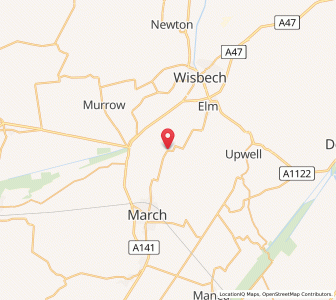 Map of Coldham, EnglandEngland