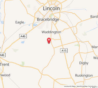 Map of Coleby, EnglandEngland