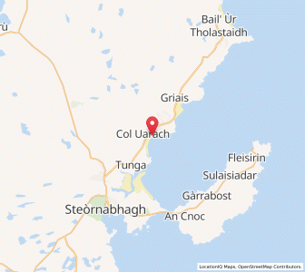 Map of Coll, ScotlandScotland