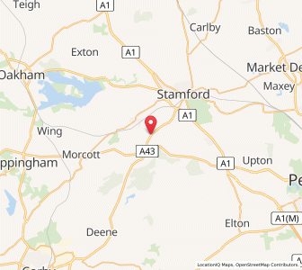 Map of Collyweston, EnglandEngland