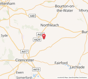 Map of Coln Saint Denis, EnglandEngland