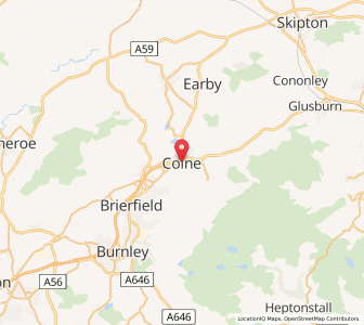 Map of Colne, EnglandEngland