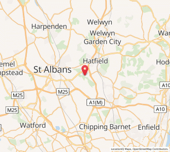 Map of Colney Heath, EnglandEngland