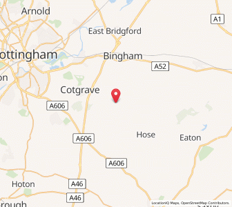 Map of Colston Bassett, EnglandEngland