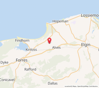 Map of Coltfield, ScotlandScotland
