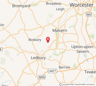 Map of Colwall, EnglandEngland