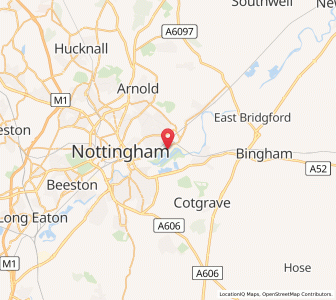 Map of Colwick, EnglandEngland