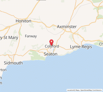Map of Colyford, EnglandEngland
