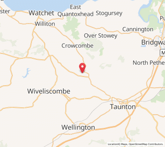 Map of Combe Florey, EnglandEngland