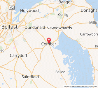 Map of Comber, Northern IrelandNorthern Ireland