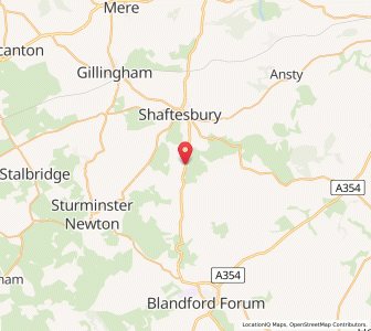 Map of Compton Abbas, EnglandEngland