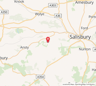 Map of Compton Chamberlain, EnglandEngland