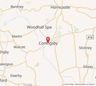 Map of Coningsby, EnglandEngland