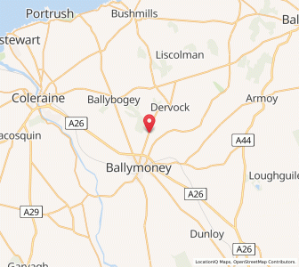 Map of Conogher, Northern IrelandNorthern Ireland