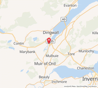 Map of Conon Bridge, ScotlandScotland