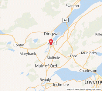 Map of Cononbridge, ScotlandScotland