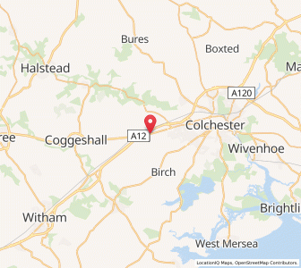 Map of Copford, EnglandEngland